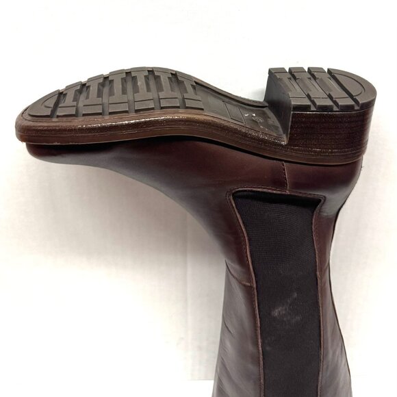MIZ MOOZ TALL BOOTS SIDE ZIP GORE CHESTNUT 37EU / 7US NEW # Z-08 - Picture 5 of 6